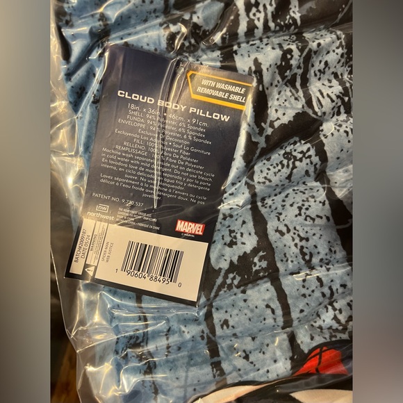 Cloud Body Pillow Marvel Comics Kids Spider-Man Pillow With Removable Shell - Picture 6 of 11